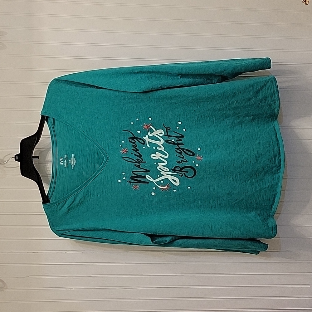 Long sleeve Christmas t-shirt.